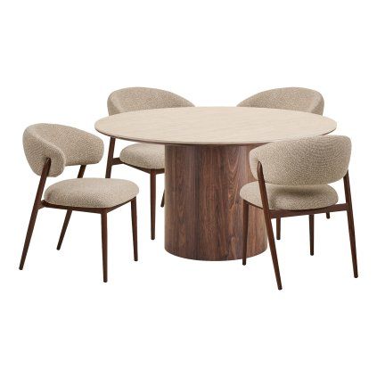 Jídelní set DELPHI & CAVI 140×140 cm
