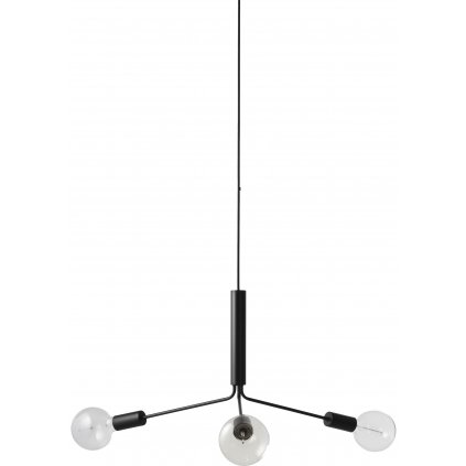 Grand Metro chandelier matt black 1166