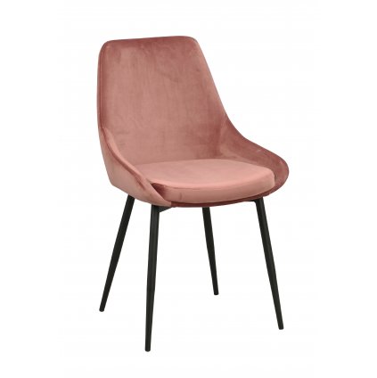 110388 b Sierra stol, rosa sammet R B