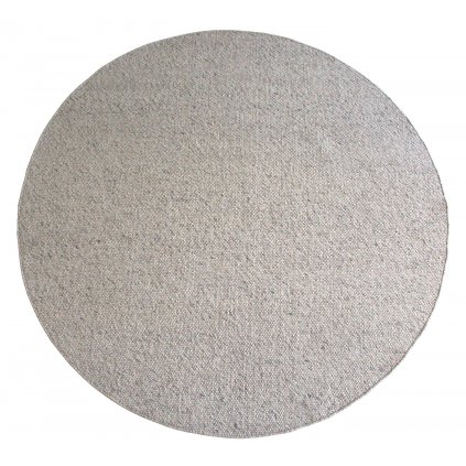 Kulatý koberec AUCKLAND Ø 250 cm světle šedá