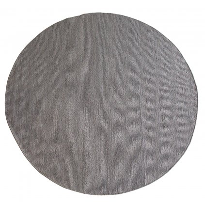 Kulatý koberec AUCKLAND Ø 250 cm tmavě šedý