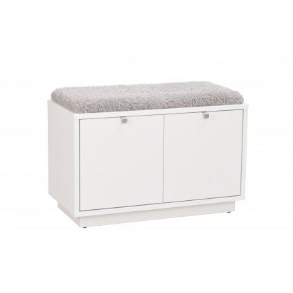 103756 b Confetti bench w 2drawers white sheepskin imitation2