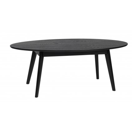 Konferenční stolek YUMI oválný tmavý 130x65 cm