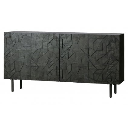 24170 3 counter sideboard wood black