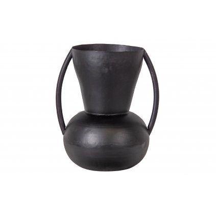 Černá kovová váza SIEP
