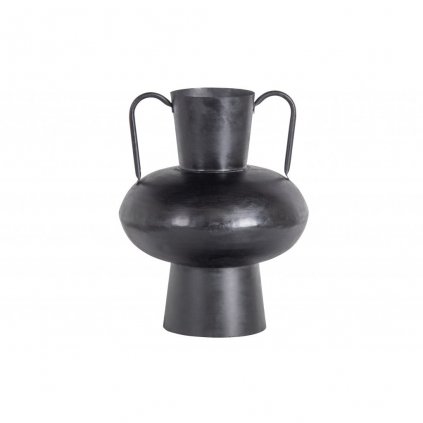 Černá kovová váza VERE 37 cm