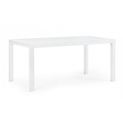 Rozkládací zahradní stůl HILDE 160x90 cm bílý