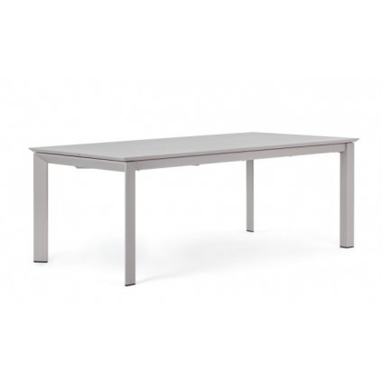 Rozkládací zahradní stůl KONNOR  200-300x110 cm světle šedá