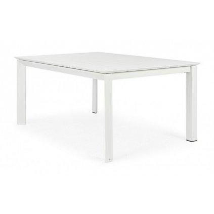 Rozkládací zahradní stůl KONNOR 160x110-160 cm bílý