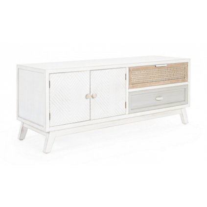 Dřevěný TV stolek CLOTILDE 50x120 cm