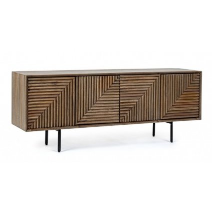 Dřevěný TV stolek DARSEY 53x140 cm