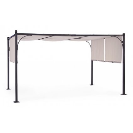 Hliníková pergola se stínící látkou GAZEBO 3x4m