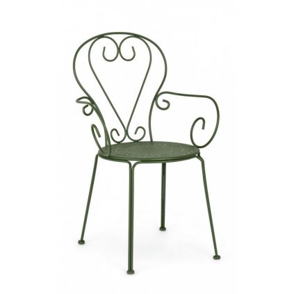 Zahradní kovová židle ETIENNE zelená