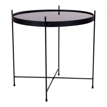 Konferenční stolek VENEZIA černý ø48 cm
