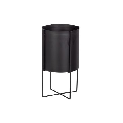 Kovový květináč ARDA 40cm černý
