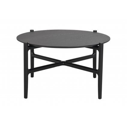 Dřevěný konferenční stolek HOLTON velký černý