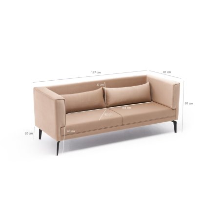 Designová pohovka ARDOSA béžová