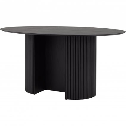 Oválný jídelní stůl ROD160x110 cm černý