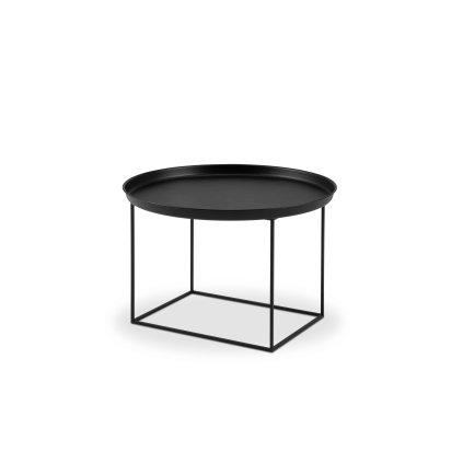 Černý konferenční stolek TASOS 63x63x42 cm