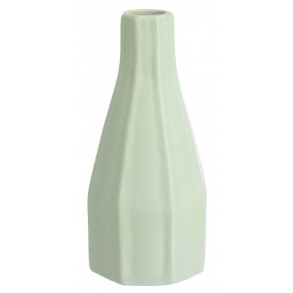 Porcelánová zelená váza ATENA 10x20