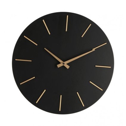 Nástěnné hodiny TIMELINE černé 40 cm