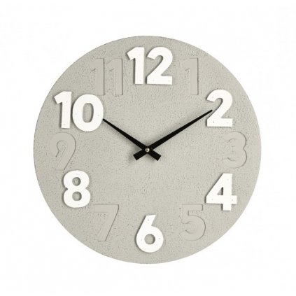 Nástěnné hodiny TIMING šedé 40cm