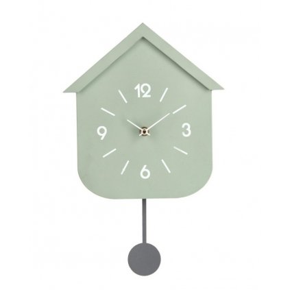 Nástěnné hodiny HOME zelené 37cm