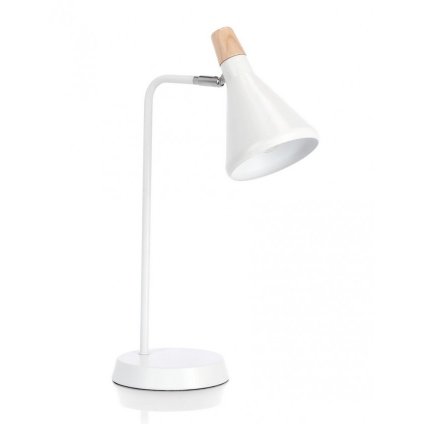 Stolní lampa BRILL bílá 46cm