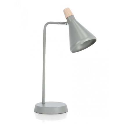 Stolní lampa BRILL šedá 46cm