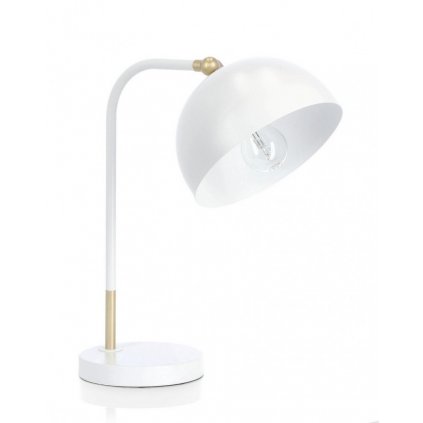 Stolní lampa GLASGOW bílá 41cm