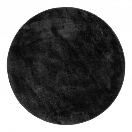 Černý koberec MIAMI Ø160 cm