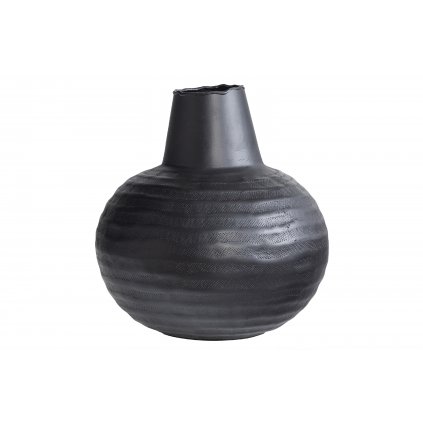 Kovová váza YURI černá 32cm