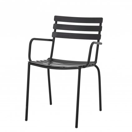 Zahradní kovová židle MONSI černá
