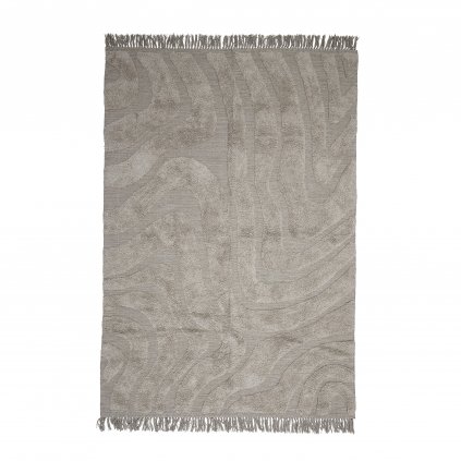 Bavlněný koberec ELAINE šedý 210x150cm