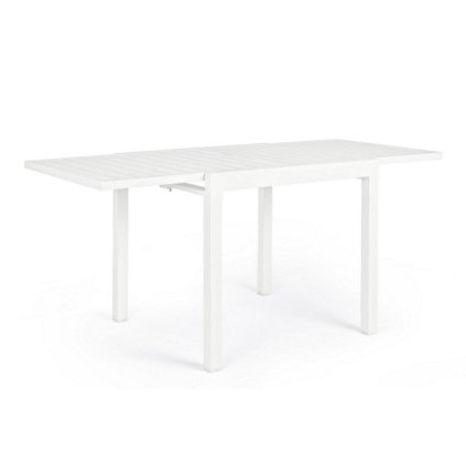 Rozkládací zahradní stůl PELAGIUS 83x80 cm bílý