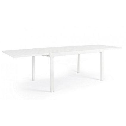 Rozkládací zahradní stůl PELAGIUS 135x90 cm bílý