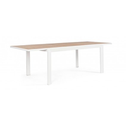 Rozkládací jídelní stůl BELMAR 160x100 cm bílý