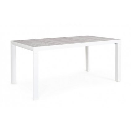 Zahradní jídelní stůl MASON bílo-šedý 160x90 cm