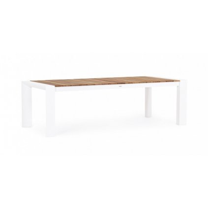 Rozkládací zahradní stůl CAMERON 253/319/384x100 cm bílý