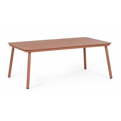 Zahradní konferenční stolek SIERRA červený 104x61 cm