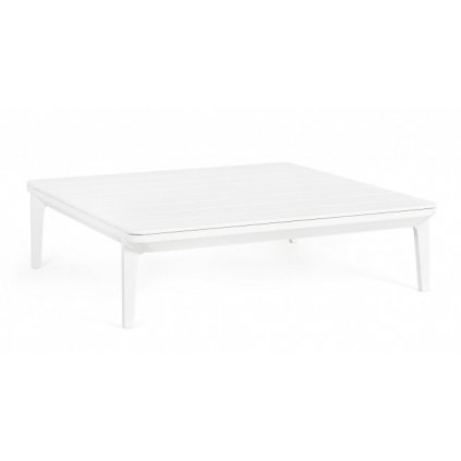 Zahradní konferenční stolek MATRIX 99x99 cm bílá