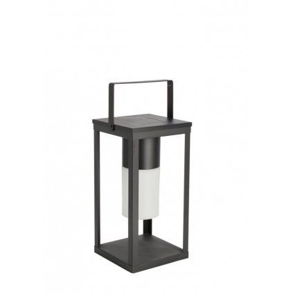 LED lucerna SQUARE černá 38 cm