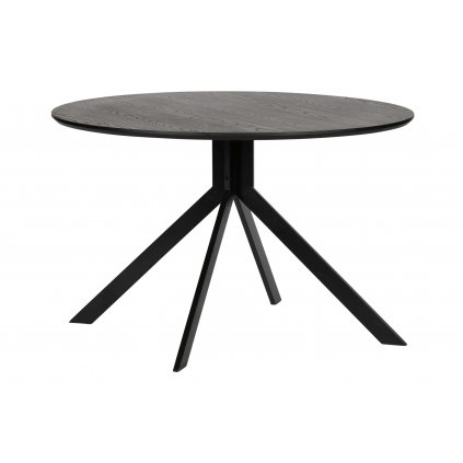 8267 3 kulaty jidelni stul bruno cerny 120 cm