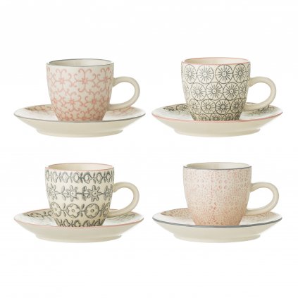 Set 4 espresso šálků CECILE