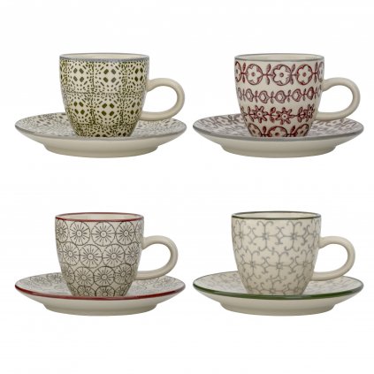 Set 4 espresso šálků KARINE