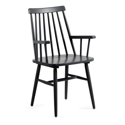 Dřevěná jídelní židle SILVANA černá