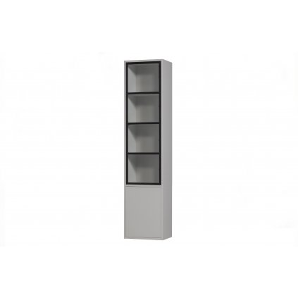 Prosklený kabinet BASIC mlhově šedý