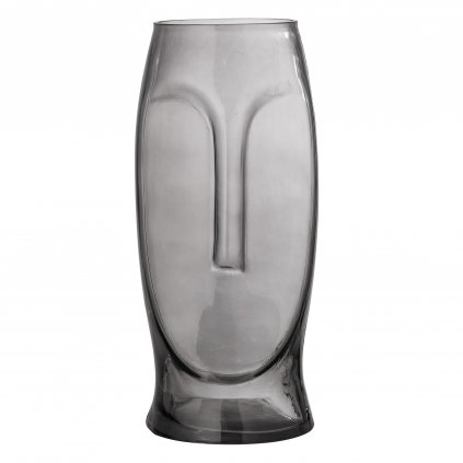 Skleněná váza DITTA šedá