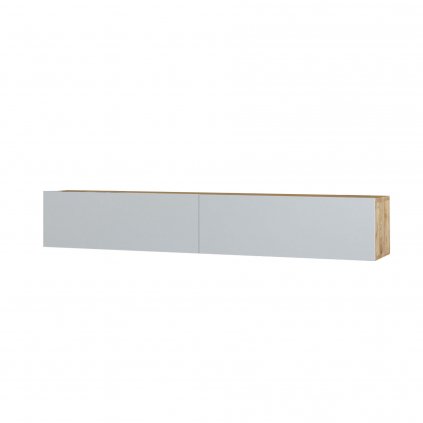 Dřevěný TV stolek FRAM bílý 29,6x180 cm