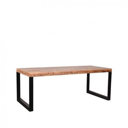 Eettafel Glasgow Rough Mangohout 160x90 cm Perspectief